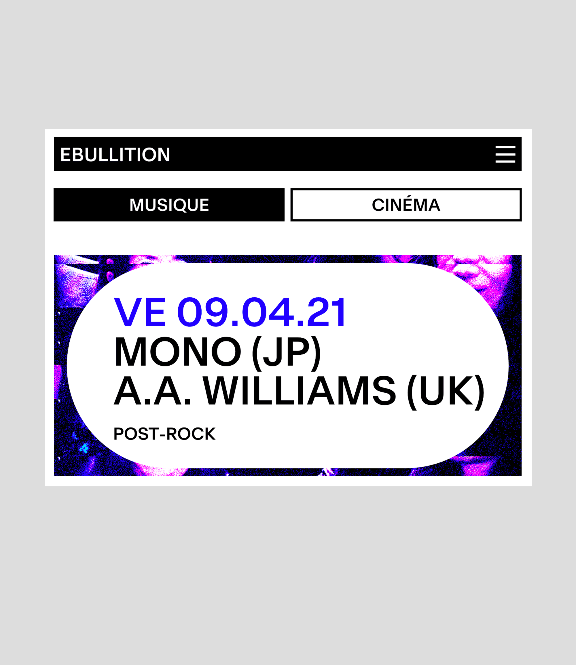 EBULLITION Website