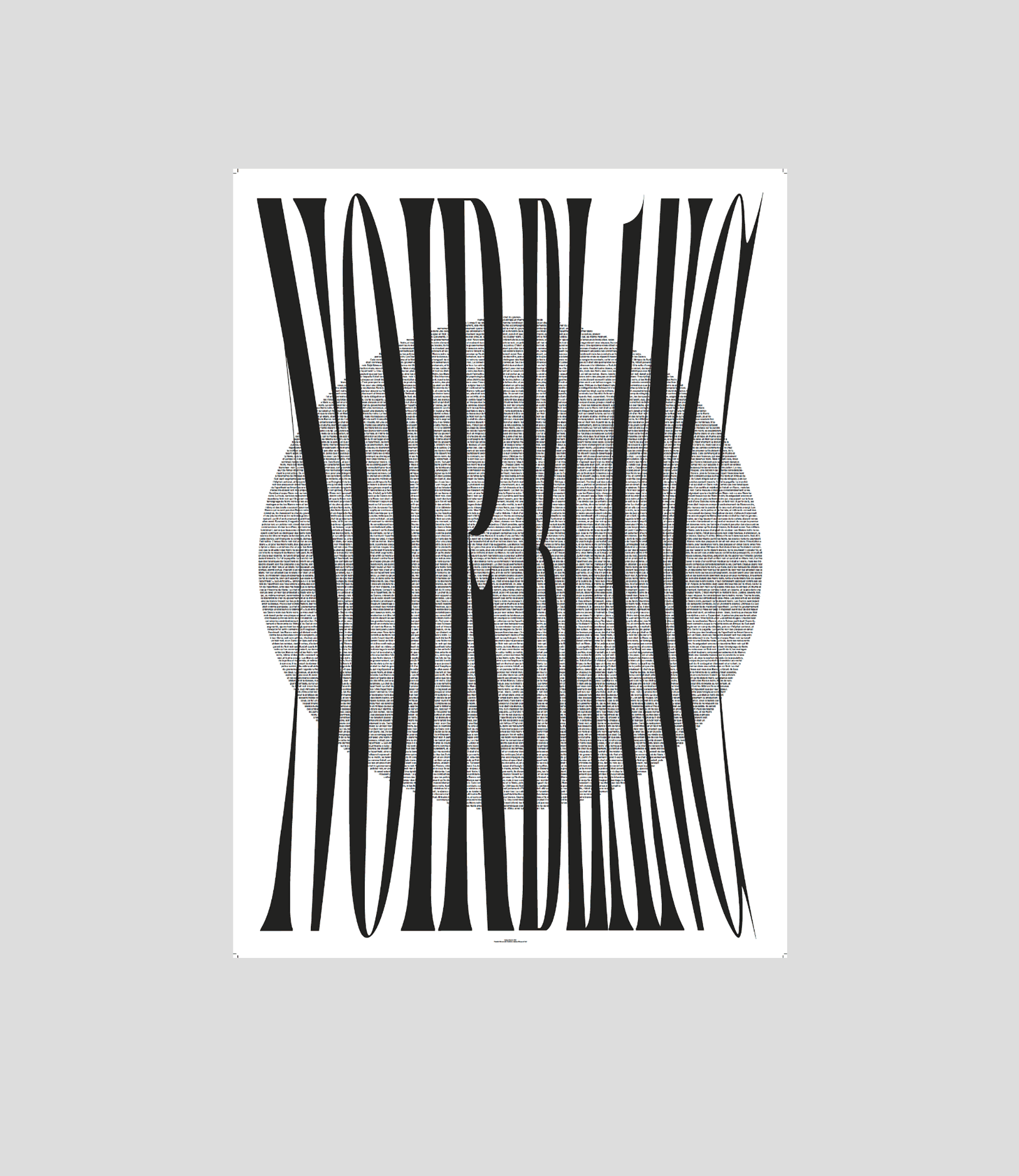 a typographic poster